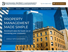 Tablet Screenshot of benchmarkmgt.com